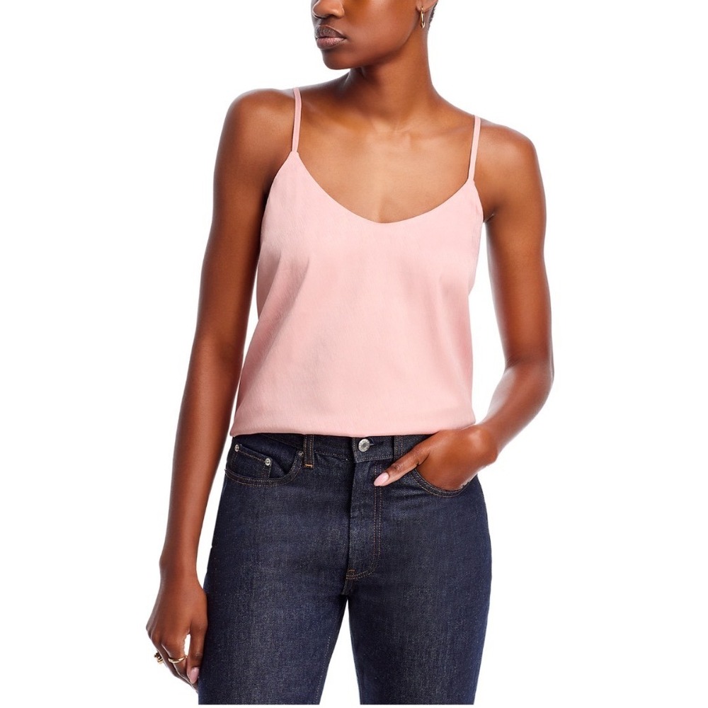 Koko + Mason Blush‎ Pink Sleeveless Cami Top Scoop Neck Adjustable Straps Large